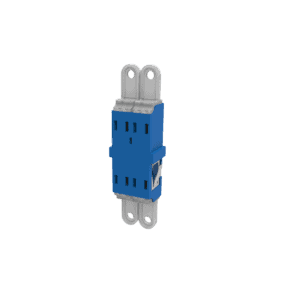 QuantumConnect LC Duplex Adapter without Flange, SM, Blue