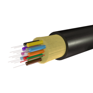 LazrOptimized FO Cable Distribution Tight Buffered MM OM3 50/125, Indoor/Outdoor, Plenum with UV-Resistant PVC Jacket