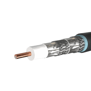 Infinity RG6 Coaxial Cable, Direct Burial, Quad Shield, 18AWG CCS